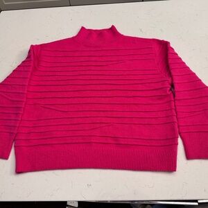 Versona Hot Pink Turtle Neck Sweater L